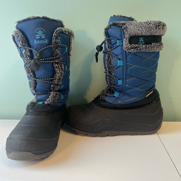 Star 4 - Kids' Insulated Blue Boots Size 4 - Made in Canada - Picture 4 of 10